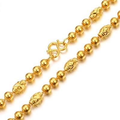 三珠葉黃金項(xiàng)鏈 珍珠與黃金的優(yōu)雅交融